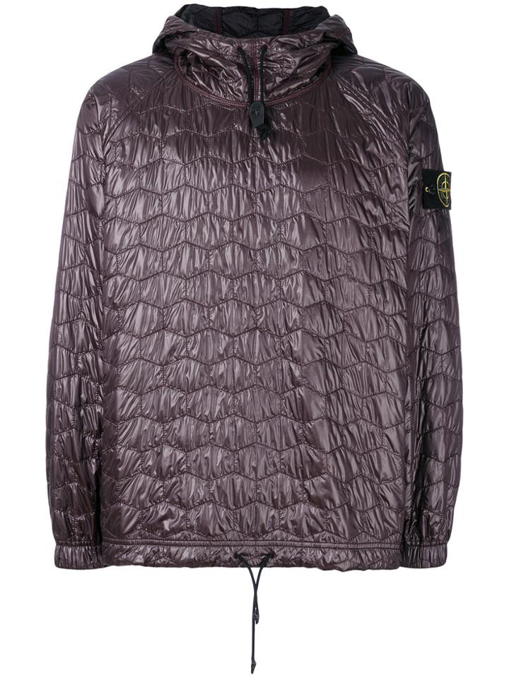 Stone Island Quilted Pull-over Jacket - Pink & Purple