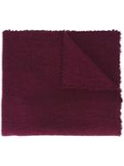 Faliero Sarti Knit Scarf, Women's, Red, Nylon/cashmere/virgin Wool