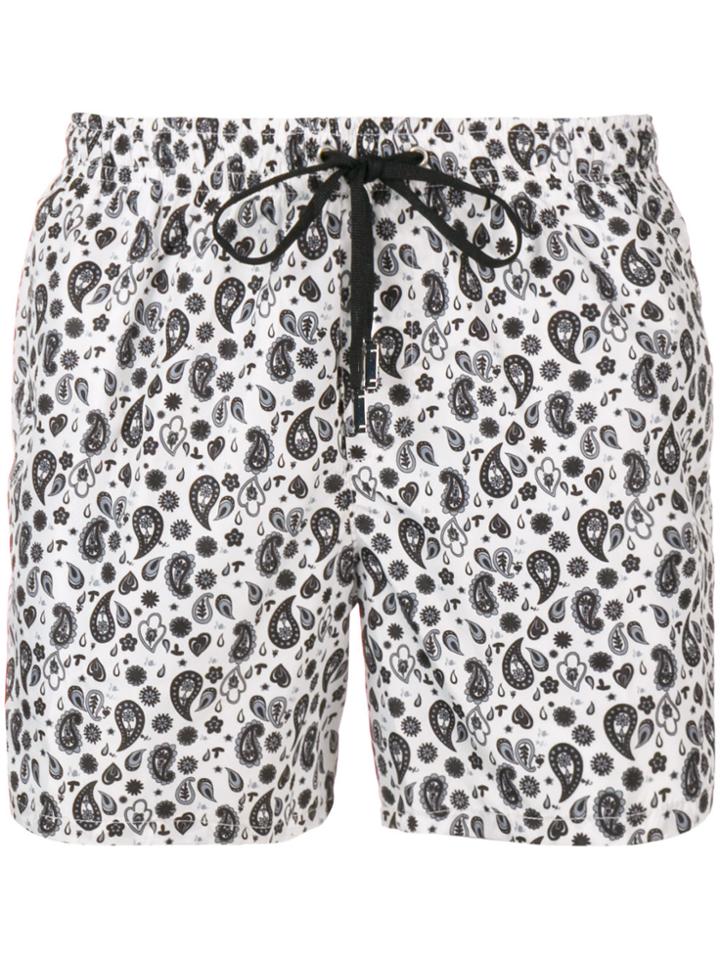 Fefè Bianca Bandana Swim Shorts - White