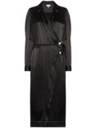 Ganni Belted Midi Dress - Black