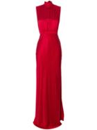 Saloni Triangle Patterned Dress - Red