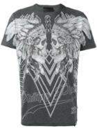 Philipp Plein 'dramatic' T-shirt, Men's, Size: Small, Grey, Cotton/spandex/elastane