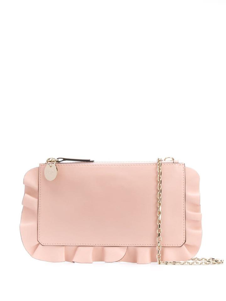 Red Valentino Red(v) Rock Ruffles Pochette - Black