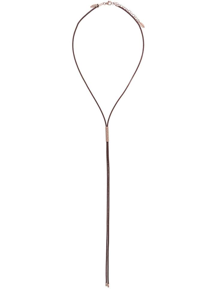 Brunello Cucinelli Tied Rope Necklace - Brown