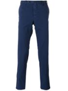 Pt01 Tapered Trousers, Men's, Size: 50, Blue, Cotton/linen/flax/elastodiene