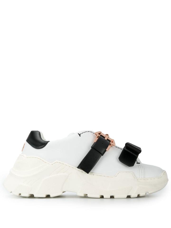Paula Cademartori Buckled Sneakers - White