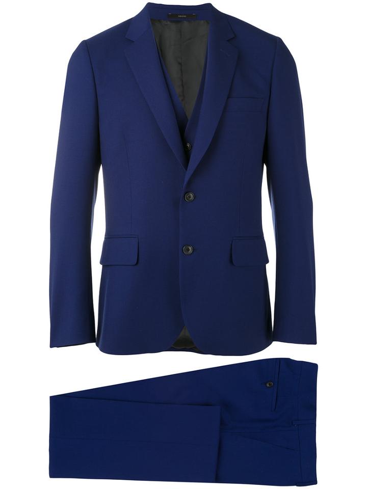 Paul Smith - Flap Pockets Two-piece Suit - Men - Viscose/wool - 48, Blue, Viscose/wool