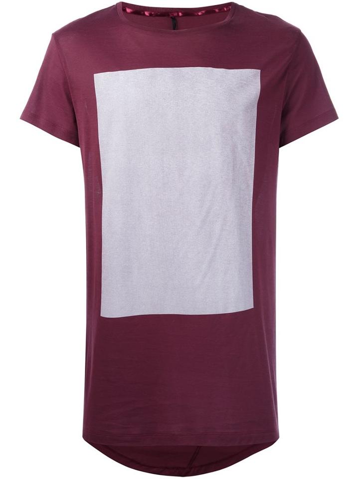 Odeur 'askew' T-shirt, Men's, Size: Medium, Pink/purple, Cotton