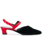 Giorgio Armani Vintage Low-heel Sandal Pumps - Black