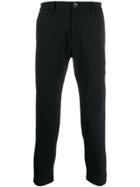 Low Brand Cropped Straight-leg Trousers - Black