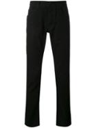 Dolce & Gabbana - Regulaer Fit Trousers - Men - Cotton/calf Leather - 46, Black, Cotton/calf Leather