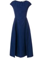 Aspesi Pleat Detailed Midi Dress - Blue