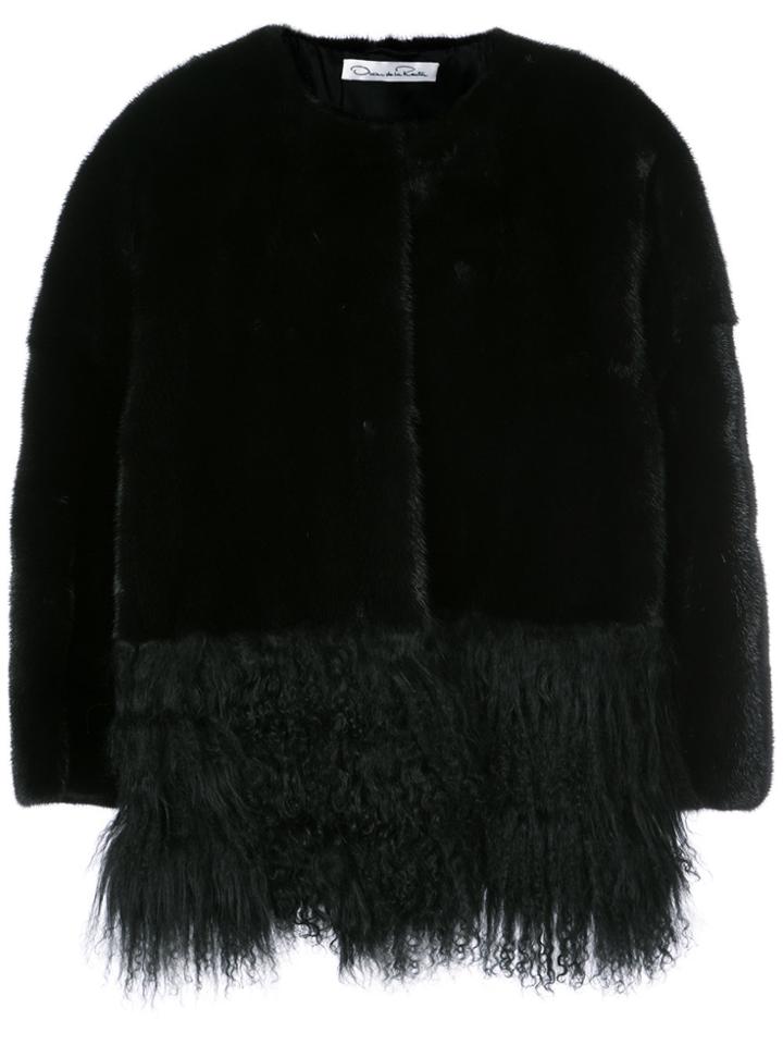Oscar De La Renta Dyed Fur Jacket - Black