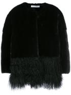 Oscar De La Renta Dyed Fur Jacket - Black