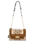 Michael Michael Kors Snake Print Tote Bag - Brown