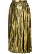 Mes Demoiselles Lurex Pleat Skirt - Metallic