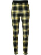 Ermanno Scervino Plaid High-waist Fitted Trousers - Black
