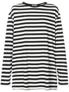 Yohji Yamamoto Striped Long Sleeve T-shirt - Black