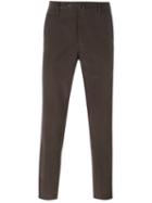 Corneliani Straight Legged Trousers, Men's, Size: 52, Brown, Cotton