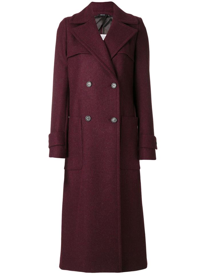Maison Margiela Double Breasted Coat - Red