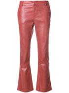 Giada Benincasa Slim-fit Cropped Trousers - Red