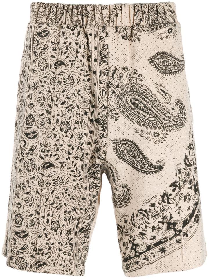 Paria Farzaneh Paisley Shorts - Neutrals