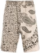 Paria Farzaneh Paisley Shorts - Neutrals