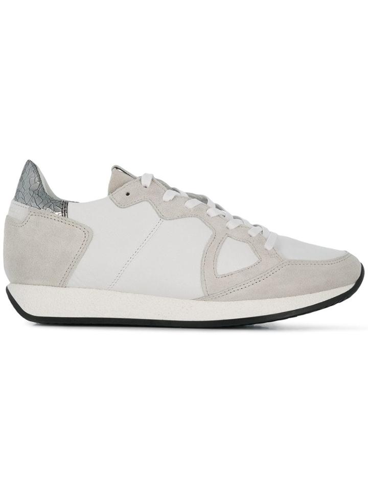 Philippe Model Flat Lace Fastened Sneakers - White
