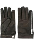 Dsquared2 Leather Gloves, Men's, Size: 9.5, Black, Lamb Skin