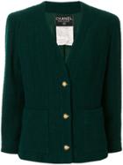 Chanel Pre-owned 1993's Long Sleeve Jacket - Green
