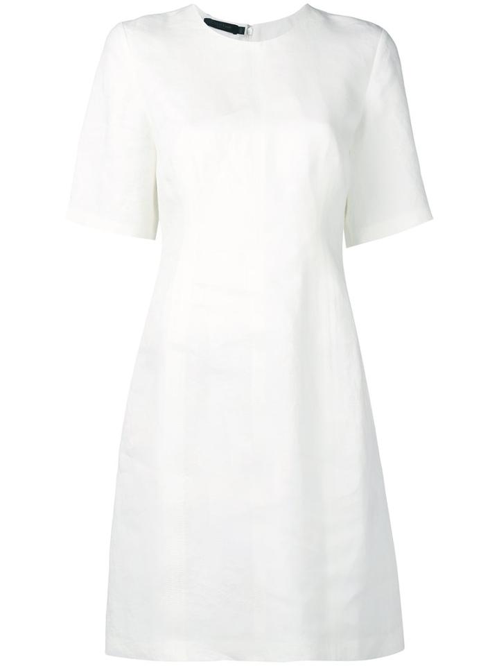 Calvin Klein Collection - Flared Dress - Women - Linen/flax - 44, White, Linen/flax