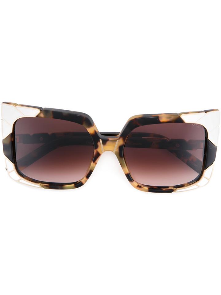 Pared Eyewear - Sun & Shade Sunglasses - Women - Plastic - One Size, Brown, Plastic