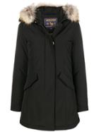 Woolrich Fur Raincoat - Black