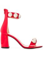 Marc Ellis Studded Sandals - Red