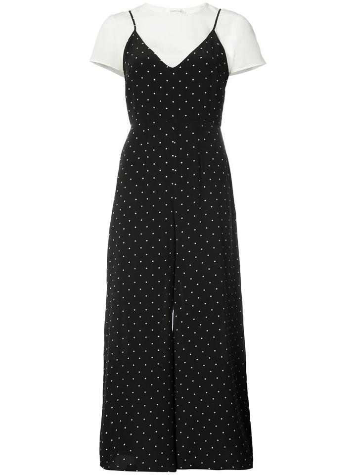Dots Print Layered Jumpsuit - Women - Silk - 1, Black, Silk, Zimmermann