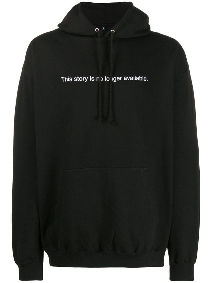 F.a.m.t. Slogan-print Hoodie - Black