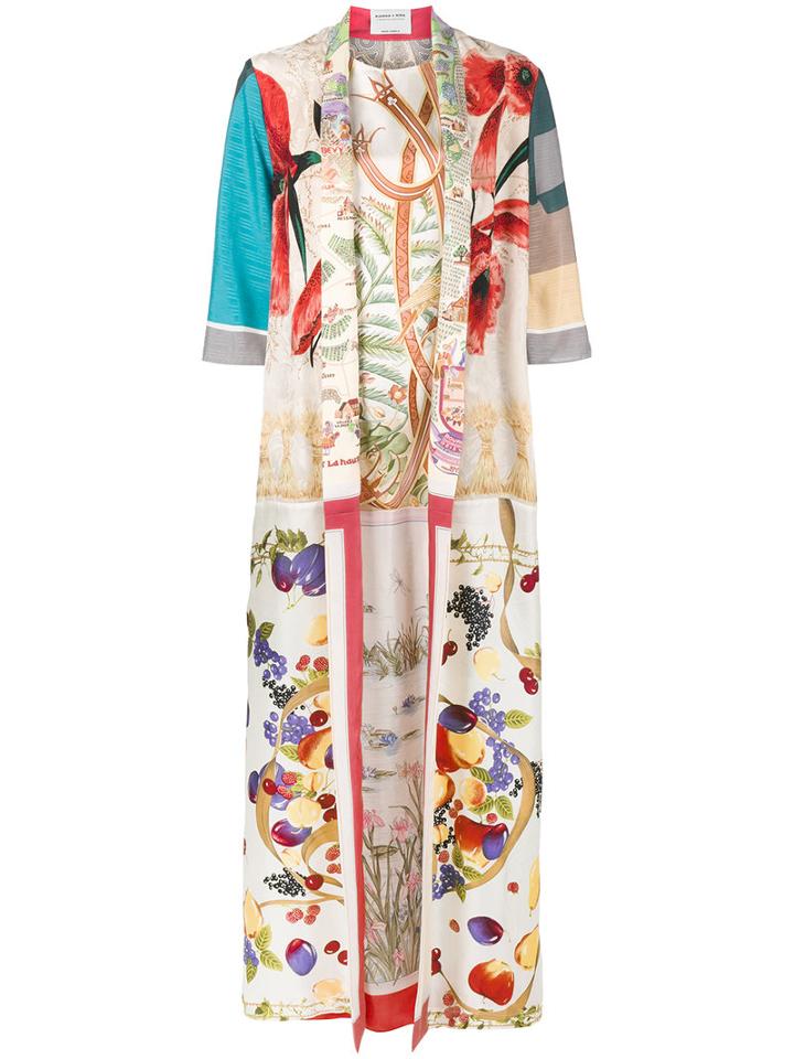 Rianna + Nina - Printed Long Kaftan Dress - Women - Silk - One Size, Silk