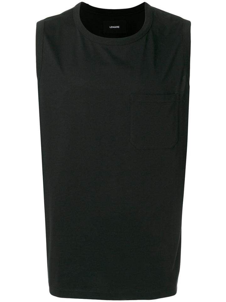 Lemaire Patch Pocket Tank Top - Black
