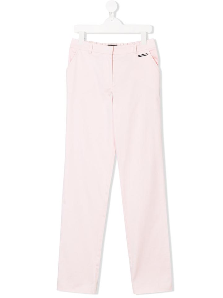 Marco Bologna Kids Teen Straight-leg Trousers - Pink & Purple