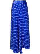 Walk Of Shame Flared Printed Skirt - Blue