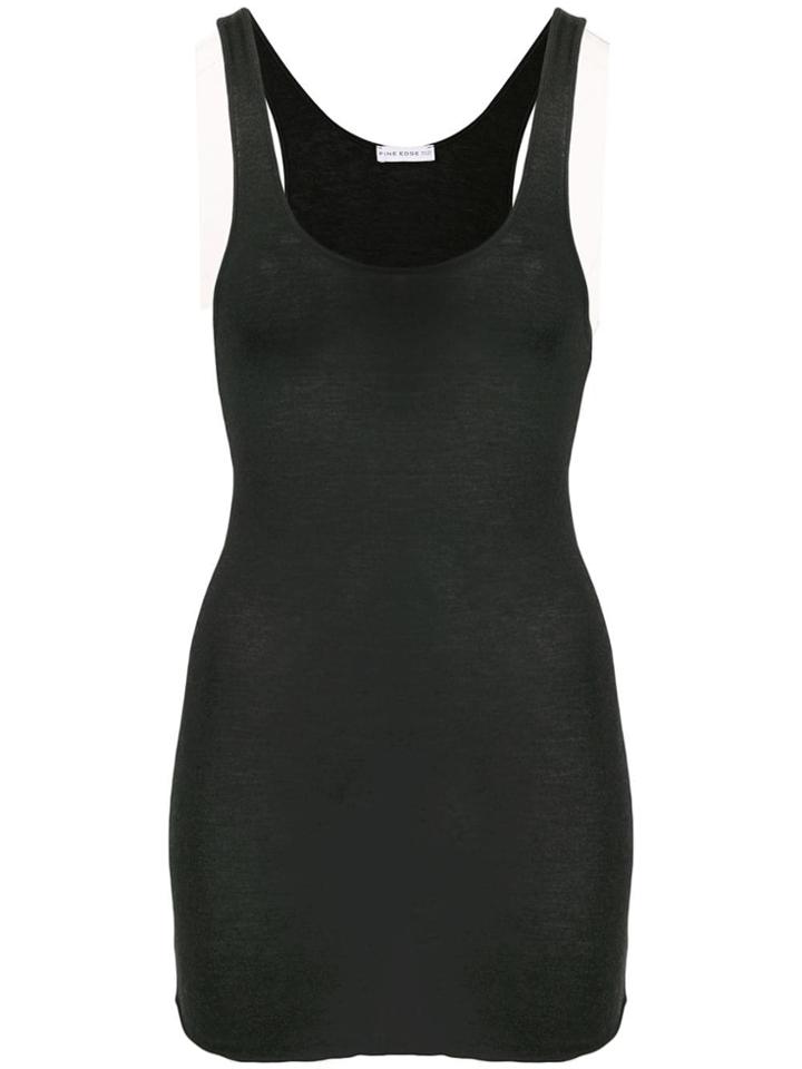 Fine Edge Slim-fit Tank Top - Black