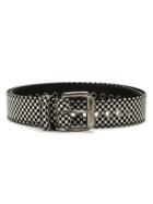 À La Garçonne Checked Leather Belt - Multicolour