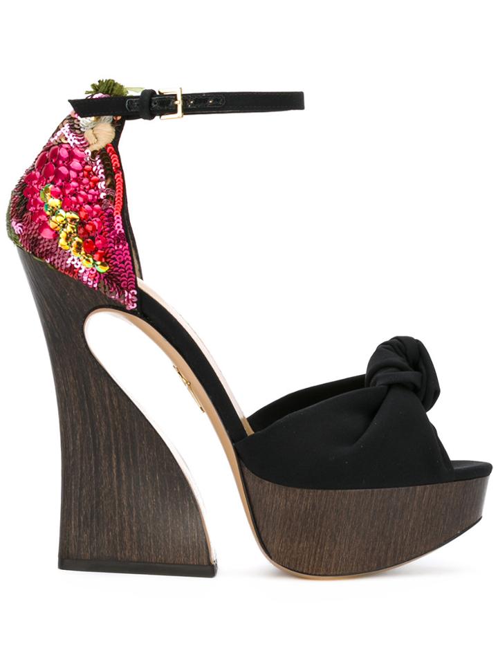 Charlotte Olympia 'vreeland' Sandals - Black