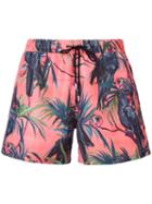Paul Smith Bird Print Swim Shorts, Men's, Size: Xl, Pink/purple, Polyester/recycled Polyester