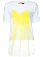 Jenny Fax - Tulle Appliqué T-shirt - Women - Cotton/polyester - M, White, Cotton/polyester