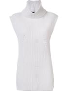 Les Copains Long Sleeveless Jumper, Women's, Size: Small, Nude/neutrals, Cashmere