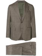 Gabriele Pasini Two Piece Checked Suit - Brown