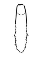 Ann Demeulemeester Blanche Long Beaded Necklace - Black