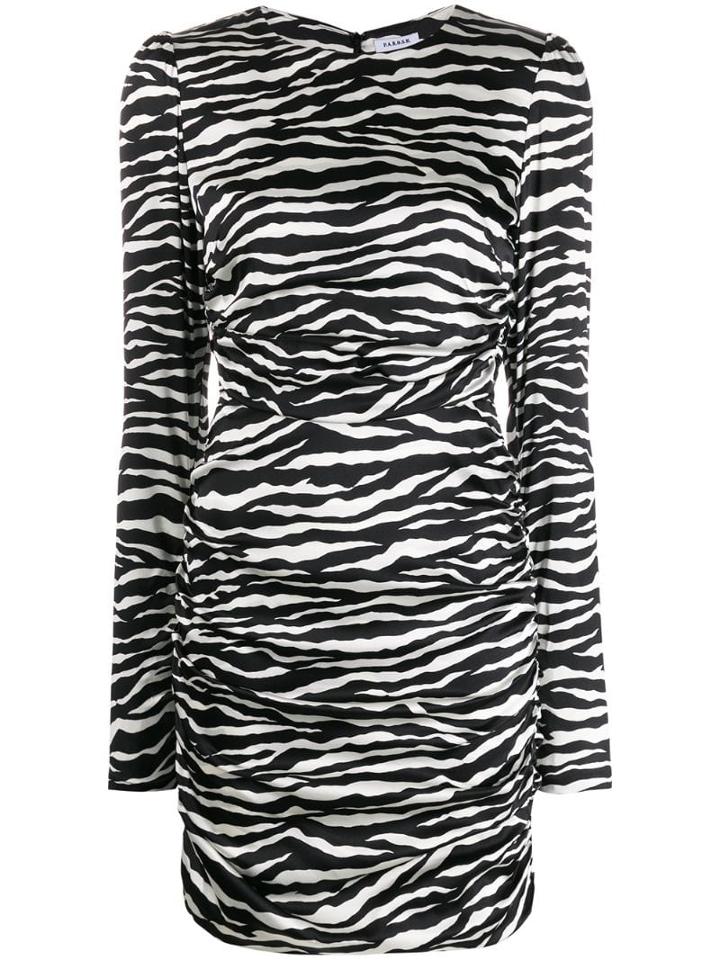 P.a.r.o.s.h. Zebra Print Dress - Black