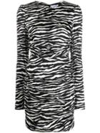 P.a.r.o.s.h. Zebra Print Dress - Black